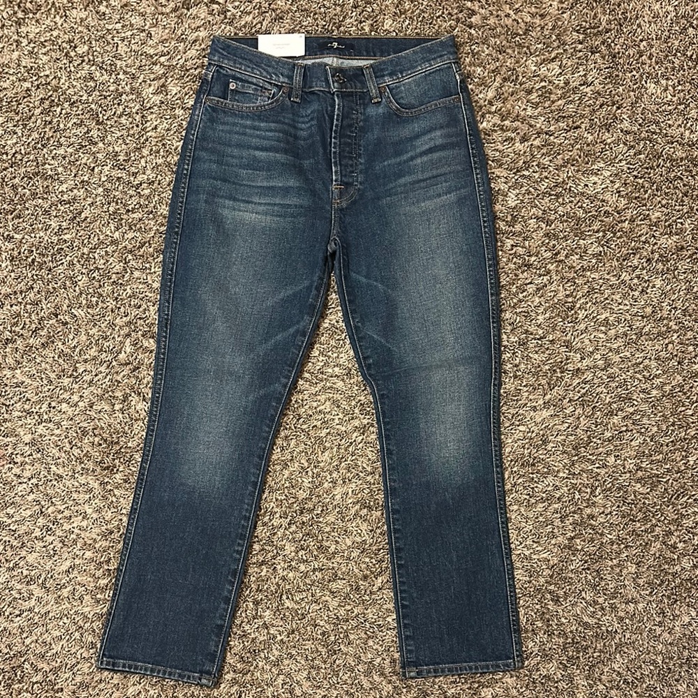 NWT 7 For All Mankind Edie Jeans Blue Size 28